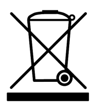 Foto einer durchgestrichenen Mülltonne als Symbol für Elektrogerät