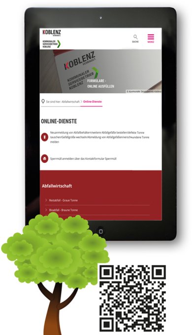 Online-Dienste des Kommunalen Servicebetriebes Koblenz Online-Dienste des Kommunalen Servicebetriebes Koblenz