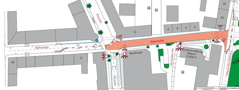 Plan Bahnhofstraße